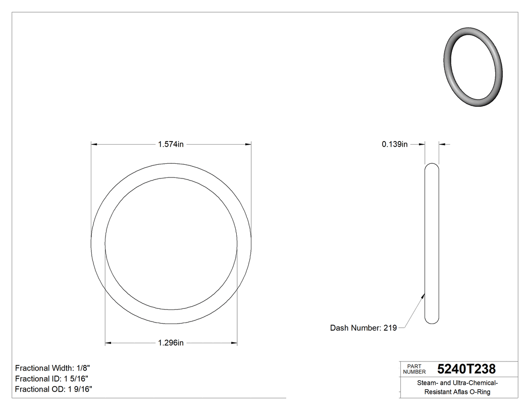 Technical drawing - 5240T238